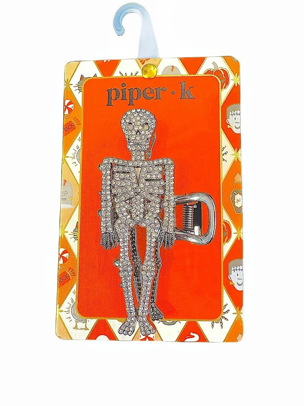 À
iper.k rhinestone Skeleton hair clip in NWT